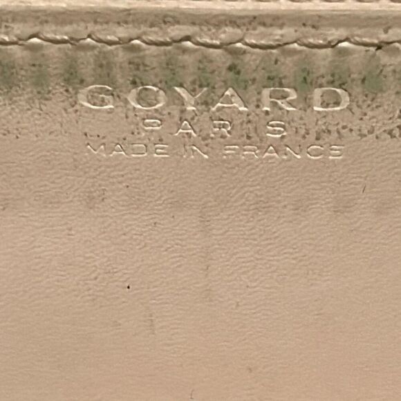 Goyard Matignon Zip Around Long Wallet White Leather Pattern Luxury Artsy Summer - Picture 11 of 16